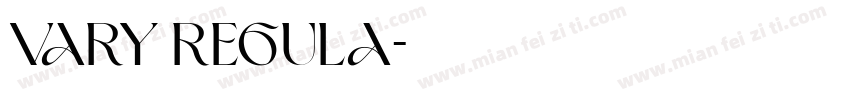 Vary Regula字体转换